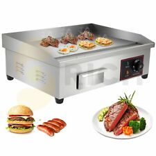3000w 22 Electric Commercial Countertop Griddle Flat Hot Plate Top Grill Bbq
