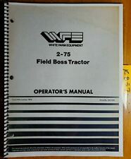 White 2 75 Field Boss Iseki T9000 Tractor Owner Operators Manual 432 458 1182