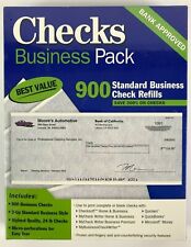 My Software Checks Business Pack 900 Printable Standard Business Check Refills