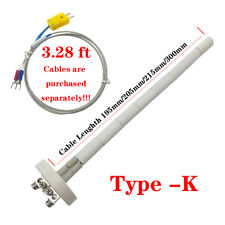 New High Temperature Thermocouple K Core Ceramic Kiln Sensor Probe 2372 F