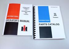 Set International Farmall 806 Tractor Owner Operator Parts Manuals Catalog Book
