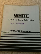 Vintage White Oliver Farm Equipment 378 Row Crop Cultivator Operators Manual