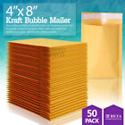 50 000 4x8 4x7 Kraft Paper Bubble Padded Envelopes Mailers Shipping Case