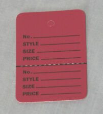 500 Fuschia Small 114 X178 Perforated Unstrung Price Consignment Tags