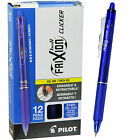 Pilot Frixion Ball Clicker 0.7 Retractable Erasable Blue Gel Ink Pen Box Of 12