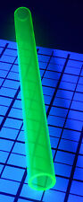 1 Od Diameter 34 Id Clear Green Fluorescent Acrylic Plexiglass 12 Inch Tube