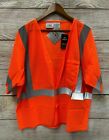 Hi Visibility Mesh Vest Mens Size 2xl Orange Ansi Class 3 Utility Pro Wear New