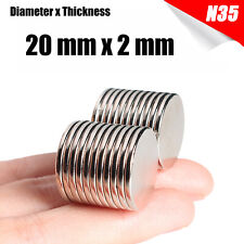Super Strong Round Disc Magnets Rare Earth Neodymium Magnet N35 20mm X 2mm