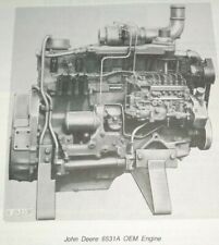 John Deere 6531d 6531a Oem Engine Parts Catalog Manual Book Original Jd 1276