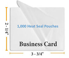 5 Mil Business Card Size Heat Seal Laminating Pouches 225 X 375 Inches 1000