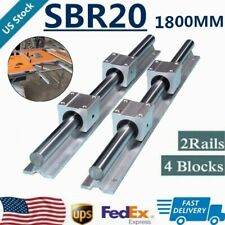 2xsbr20 1800mm7086 Linear Silde Rail Guide Shaft4xsbr20uu Bearing Block Set