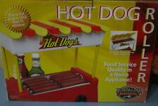 Nostalgia Hot Dog Roller Amp Built In Bun Warmer Countertop Unit Adjustable Heat