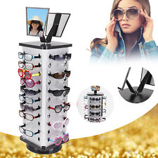 360 Sunglass Display Show Case Rack Shelf Eye Glasses Show Stand With Mirror Usa
