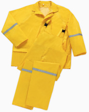 Premium West Chester Protective Gear 3 Piece Yellow Polyester Rain Suit Xl 40 42