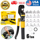 6 Ton Hydraulic Wire Battery Cable Lug Terminal Crimper Crimping Tool 8 Dies Us