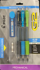 Pilot Pencils 3 Pack G2 Mechanical Pencil 7mm Replacement Leads And Erasers