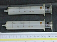Set Of 2 Aloe Precision Hypodermic Syringe 20cc Glass Tip