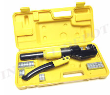 Industrial Grade Hydraulic Crimping Tool Large Battery Cable Lugs 12 To 20 Awg