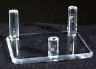 Extra-large 4.3 Clear Acrylic 3-peg Mineral Display Stands For Sale