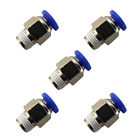 5pcs 14 Od Tube X 18 Npt Pneumatic Fitting Push To Connect Air Fitting