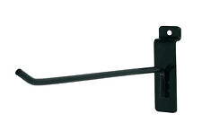 25 Black 8 Slatwall Peg Metal Hooks Slat Wall Display 6mm Diameter Tubing