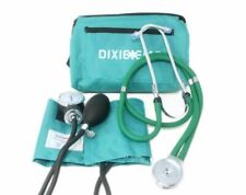 Dixie Ems Professional Blood Pressure Kit With Green Stethoscope Teal