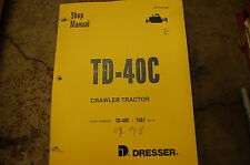 Dresser Td 40c Crawler Tractor Dozer Service Repair Shop Manual Book 1998 Bull
