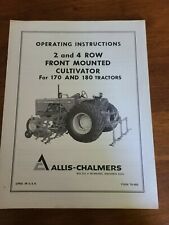 Allis Chalmers 24 Row Front Cultivator Operating Repair Manual