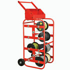 Portable Wire Spool Reel Caddy 8 Axle Multi Rack Cable Cart Width Wheels Handle