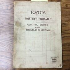 Toyota Battery Forklift Control Device Amp Troubleshooting Service Repair Manual