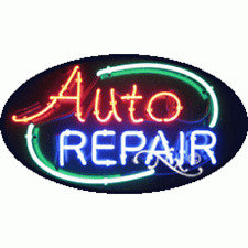 New Auto Repair 30x17 Oval Border Real Neon Sign Withcustom Options 14421
