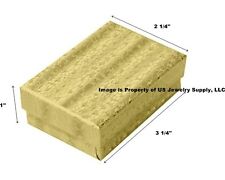 Wholesale 1000 Gold Cotton Fill Jewelry Packaging Gift Boxes 3 14 X 2 14 X 1
