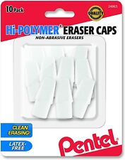 Pentel Hi Polymer White Cap Erasers 10 Pack