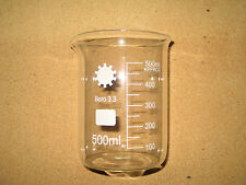 Borosilicate Glass Beakers 500ml