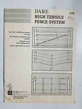 Dare High Tensile Fence System Instruction Manual Booklet Farm Ranch Fencing