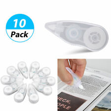 10 Pack Compact Correction Tape Office Mini White Out Paper School Kids Students