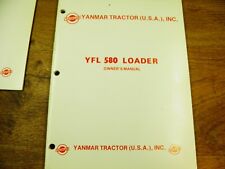 Yanmar Model Yfl 580 Loader Owners Manual With Parts List