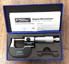 Fowler Full Warranty Inch Digit Outside Micrometer 52 224 001 0 0 1 Measurin