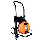 Electric Drain Snake Auger Drain Cleaner 50x12 Sewer Machine 5 Cutters