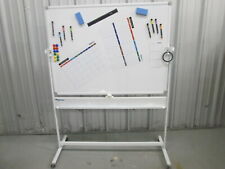 Dry Erase Board Mobile Whiteboard Double Sided Magnetic Office Home 48x36