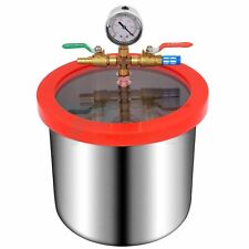 2 Gallons Vacuum Chamber Urethane Silicone Degassing For 3 Cfm Vacuum Pump