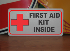 First Aid Kit Inside Metal Sign 6x12 Bar Restaurant Warehouse Convenience Store