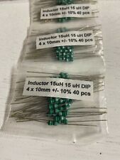 15uh Dip Inductor 12w Axial Leaded Color Coated Inductance 120pcs