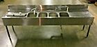 Krowne Stainless Table W 4 Sink Basins 2 Faucets 96l X 22w X 33h