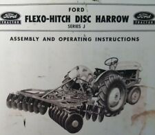 Ford Tractor Three Point Flexo Hitch Disc Harrow J Owner Amp Service Parts Manual