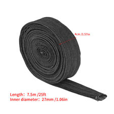 25ft Universal Denim Cable Sleeve Protective For Welding Hose Wiring Weld Shield