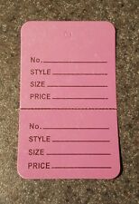 500 Lavender 275x175 Large Perforated Unstrung Price Consignment Store Tags