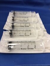 5 Easy Glide 60cc 60ml Luer Lock Disposable Syringes No Needle Sterile