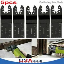 5pcs Universal 34mm Oscillating Multi Tool Saw Blades Carbon Steel Cutter Diy