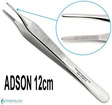 Adson Tissue Forceps Surgical Thumb Tweezers Serrated Tip 12cm New Instruments